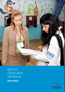 Election Observation Handbook: Sixth Edition