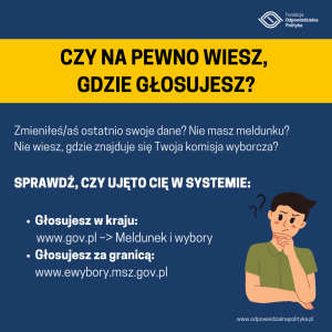 Jak sprawdzić gdzie głosujesz?