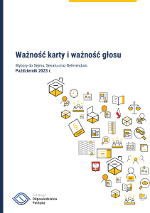 okładka poradnik - ważność karty. ważność głosu