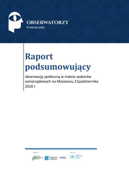 Raport Obserwatorzy w Działaniu