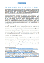 Rapid Assessment - Covid-19 and elections in Europe